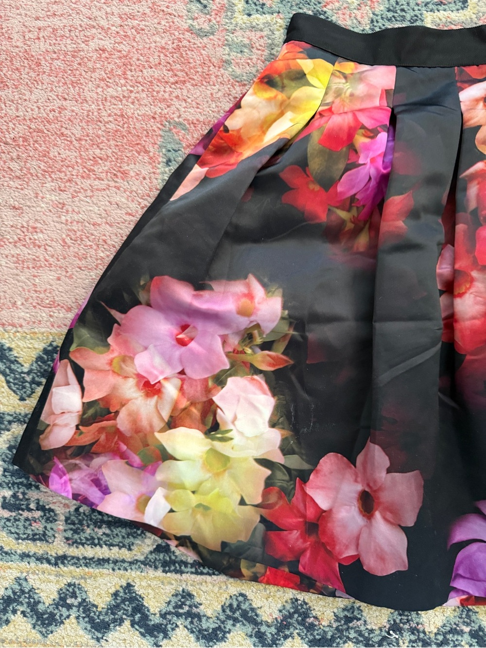 Ted Baker London | Pleated Floral Skirt - Picture 2 of 4